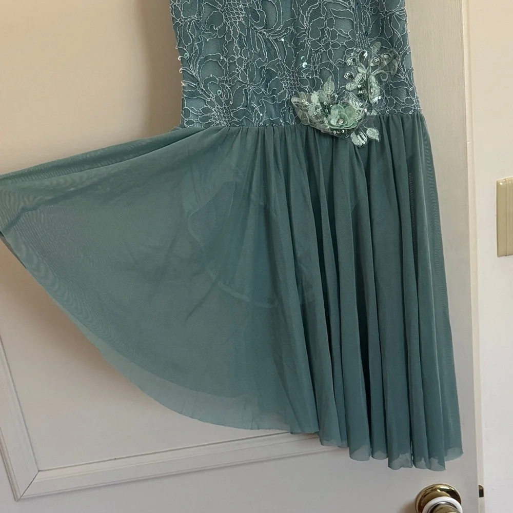 A Wish Come True'Blue Lace Lyrical Dance Costume in Shadow Wind SZ SA